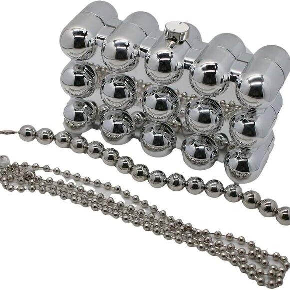 Women Acrylic Evening Clutch Box Purse Marble Handbag for Wedding Cocktail Party - Picture 2 of 7